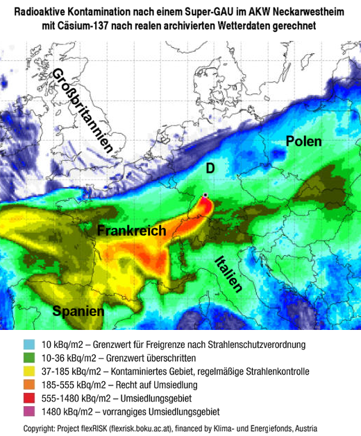 AKW Neckarwestheim, Super-GAU, Berlin ausradiert - Grafik: Project flexRISK - Creative-Commons-Lizenz Namensnennung Nicht-Kommerziell 3.0